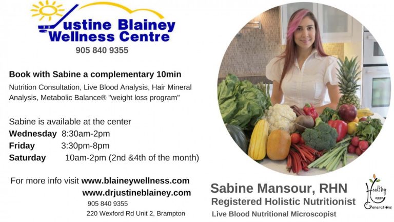 Meet Our Holistic Nutritionist Brampton New Patient Special